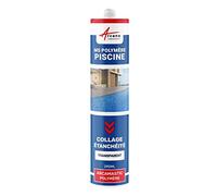 Mastic piscine, colle et étanchéité, pvc, carrelage - 290 ml x 1 Transparent - ARCANE INDUSTRIES