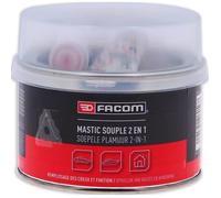 Mastic polyester souple 2 en 1 pot 500g- FACOM - réparation léger creux et bosses