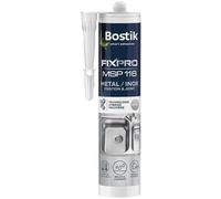 Bostik FIX&PRO MSP 116 - Couleur Effet Métal - Mastic Colle et Joint Métal/Inox - Idéal Pour Cuisine, Vérandas, Portes ... - Intérieur/Extérieur - Tous Matériaux - MS Polymère - 290 ml