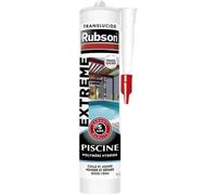 Mastic polymère hybride - RUBSON - Mastic Extrême piscine - 280mL - Colle et joint étanchéité - Gris