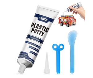 Mastic Pour Plastique,Colle Pour Maquette,Colle Forte Plastique,Séchage Rapide,Convient Pour Le Collage De Plastiques Durs Domestiques Courants Tels Que L'acrylique Et Les Modèles,50 Ml