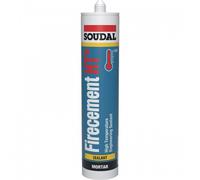 Mastic réfractaire - résistance 1500°C - pour joints - cartouche 310 ml SOUDAL
