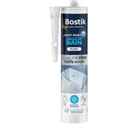 Bostik Mastic d'étanchéité Joint Parfait Salle de Bain 100% silicone anti-moisissures 280 ml Blanc