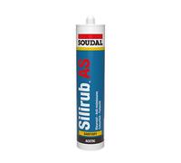 Mastic sanitaire acétique Silirub AS Transparent 300ml SOUDAL
