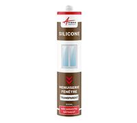 Mastic Silicone, Fenêtre, Menuiserie, Étanchéité 300 ml x 1 Transparent | Joints Menuiserie, Fenêtres, Portes et Vitrage, Adhère sur Alu, Acier, Pvc, Verre et Bois, Int/Ext - Arcane Industries