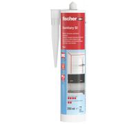 Mastic silicone Fischer Sanitary SI 280 ml - transparent - 58515