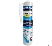 GEB Mastic silicone sanitaire Gebsicone W2 Neutre 310 ml Translucide