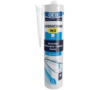GEB Mastic silicone Gebsicone W2 Cartouche 310 ml Blanc