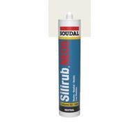 Mastic silicone neutre - blanc - 300ml - Silirub Neo5 SOUDAL