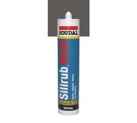 Mastic silicone neutre - gris terre d'ombre 7022 - 300ml - Silirub Neo5 - par 24 SOUDAL