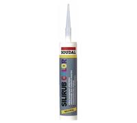 Mastic silicone neutre - ivoire clair RAL 1015 - Silirub Color SOUDAL