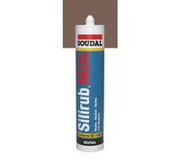 Mastic silicone neutre - marron - 300ml - Silirub Neo5 SOUDAL
