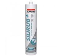 Mastic silicone sanitaire - 310 ml - gris sanitaire - Silirub+ S8100 SOUDAL