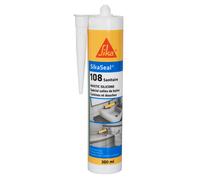 Mastic silicone sanitaire Sika Sikaseal-108 blanc 300ml