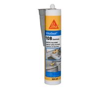 Mastic silicone sanitaire Sika Sikaseal-108 gris 300ml