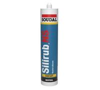 Mastic silicone - SOUDAL - Silirub NS - transparent alimentaire - 300 ml - résistant humidité & UV