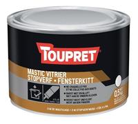 Mastic vitrier - TOUPRET - Pot 1 kg - Blanc - Mat - Intérieur