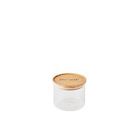 mastrad - Bocal De Stockage - Connecté Stor'Eat - Verre Borosilicate Résistant - Protège de l'Humidité - Couvercle Hermétique - Coloris Bambou - Sans BPA - 600 ml