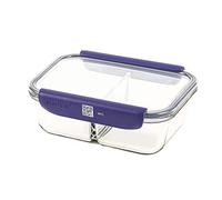 mastrad - Boîte de Conservation Alimentaire Connectée Stor'Eat - Verre Borosilicate Résistant - Sans BPA - Compartimentée - 1450 ml