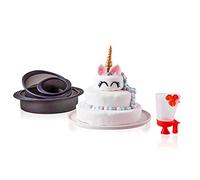 MASTRAD - Coffret Licorne - Cuisson & Décoration Cuisine Pâtisserie Desserts - 3 Moules en silicone anti-adhérant - 1 Mini Poche à Décorer - Sans BPA