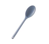 MASTRAD - Cuillère Creuse De Cuisine - Préparation, Cuisson, Mélanger - Unibloc - Silicone - Ne Raye Pas Les Casseroles - Gris