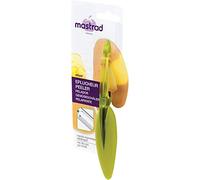 Mastrad F20008 Eplucheurs Fruits et légumes - Utilisation Simple - Gamme Elios - Double Tranchant - Lame INOX - Ambidextre - Compatible Lave-Vaisselle - Vert 17 x 2 x 2 cm