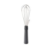 MASTRAD - Fouet - Idéal pour Pâtisserie, Sauces, Pâtes Liquides - Ergot Pratique pour Suspendre le Fouet au Récipient - Entretien Facile - Noir