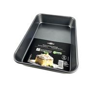 MASTRAD - Moule à Manqué Rectangulaire 34,5 cm - Acier Revêtu Antiadhésif DURAMAX - Gâteaux & Pâtisseries Maison - Résistant Jusqu’à 230 °C - Cuisson Homogène & Démoulage Facile