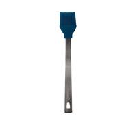 MASTRAD - Pinceau à Pâtisserie en Silicone - Manche en Acier Inoxydable - Résiste jusqu’à 300 °C - Idéal pour Beurre, Sauce & Jaune d’Œuf - Lavable au Lave-Vaisselle - 26 cm - Bleu
