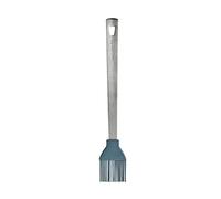 MASTRAD - Pinceau À Pâtisserie En Silicone - Manche En Acier Inoxydable - Résiste Jusqu’à 300 °C - Idéal Pour Beurre, Sauce & Jaune d’Œuf - Lavable Au Lave-Vaisselle - 26 cm - Gris