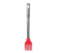 MASTRAD - Pinceau Cuisine Inox et Silicone - Tête Amovible et Manche en Acier - Résiste à la Chaleur (300°C) - Passe au Lave-Vaisselle - Rouge - F13015