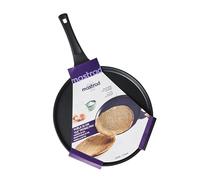 Mastrad - Poêle À Crêpes 32 cm - Poêle À Crêpière - Revêtement Céramique Sans PFAS/PTFE - Tous Feux Dont Induction - Fond Alvéolé - Cuisson Saine & Homogène, Noir