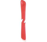 Mastrad - Tartineur 2-en-1 en Silicone avec Insert Acier - Rouge - Spatule & Cuillère Intégrée - Idéal Pour Étaler Pâte à Tartiner, Confiture & Beurre - Rebords Précis - Résistant à 300 °C