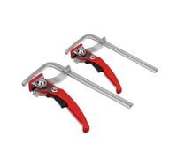 MASUNN Lot de 2 colliers de serrage MFT à cliquet rapide en alliage d'acier pour table MFT et système de rail de guidage du bois
