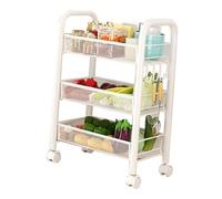 MasYosh Chariot de Rangement Roulant avec Un Grand Espace de Rangement | Conception multicouche, mobilité facile, matériau métallique durable pour l\'organisation de la cuisine