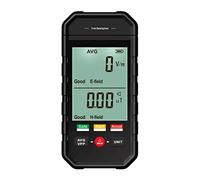 MasYosh Compteur Geiger, dosimètre détecteur de rayonnement nucléaire avec Grand écran LCD, testeur de rayonnement électromagnétique Portable - alimenté par Batterie