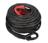 MasYosh Corde de Treuil Synthétique, UPE Haute Résistance de 9,5 Mm X 25 M avec Manchon de Protection, capacité de Charge de 7,5 T, pour Véhicule Tout-Terrain 4 Roues Motrices, ATV UTV