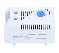 MasYosh KTS 011 Thermostat Mécanique, Contrôleur de Température Bimétallique Réglable 0 à 60c 0 à 140f Normalement, avec une Action Rapide pour le Chauffage électrique Ventilateur de