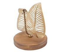 MasYosh Porte-serviettes sur Pied avec Motif Feuille