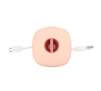 Masyrt Boîte de Gestion de Câbles Rotative, Organisateur de Cordon de Données de Chargement de Téléphone Portable avec Rangement Facile pour Les Voyages (Rose)