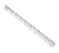 Masyrt Règle D'échelle Triangulaire en Alliage D'aluminium de 30 Cm, Règle de Mesure D'ingénierie avec 6 échelles pour Architecte, Ingénieur, Charpentier