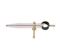 Masyrt Séparateur D'ailes, Outil de Marquage Réglable en Acier au Carbone de Haute Précision pour L'artisanat du Cuir, avec écrou de Réglage Rapide (175mm)