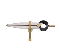 Masyrt Séparateur D'ailes, Outil de Marquage Réglable en Acier au Carbone de Haute Précision pour L'artisanat du Cuir, avec écrou de Réglage Rapide (150mm)