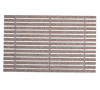 Mat Company Tapis d'entrée encastrable 10mm + Cadre alu 13mm - 120x80cm Sable - Paillasson à encastrer