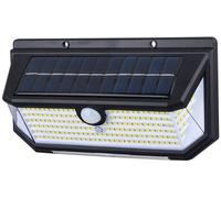 Mât d'éclairage solaire avec détecteur de mouvement, 3 modes, angle de vision de 270°, lampadaire de jardin, étanchéité IP65, pour entrée, garage et clôture (lot de 4)