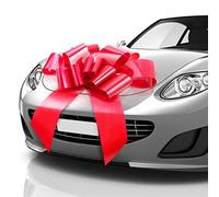 Mata1 - Nœud Géant Voiture - Rouge, 76 cm - Grand Nœud Cadeau pour Décoration de Grand Cadeau - Taille Géante pour Intérieur et Extérieur