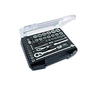 Matador 81454118 Jeu de douilles 75 pièces | Coffret à cliquet avec cliquet 1/2" et 1/4" | Outil automobile dans une boîte en L | Jeu d'embouts | SmartyBox S5 | Outil Matador n° 81454118