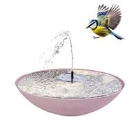 matches21 HOME & HOBBY Ensemble de fontaine solaire extérieure - Grand bassin de 45 cm en rose pour jardin