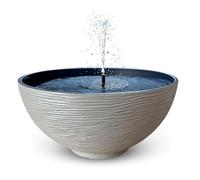 matches21 HOME & HOBBY Kit de fontaine solaire d'extérieur - Grand bol de 45 cm - Fontaine de jardin