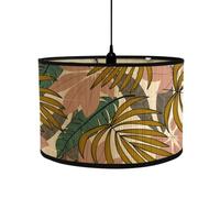 Mateju Abat-jour Plissé Tissu Remplacement Pour Lampe De Table Lampadaire Suspension Décoration Moderne Nordique Chambre Salon Couloir Maison (Palmier 2,30x30x20CM)